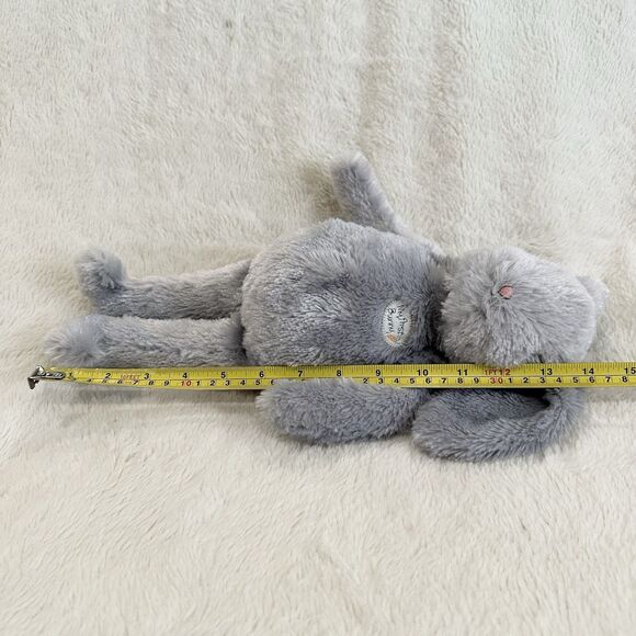 Bunnies By The Bay Plush Grey Bunny Carrots My First 15” Stuffed Animal Easter - Picture 8 of 8